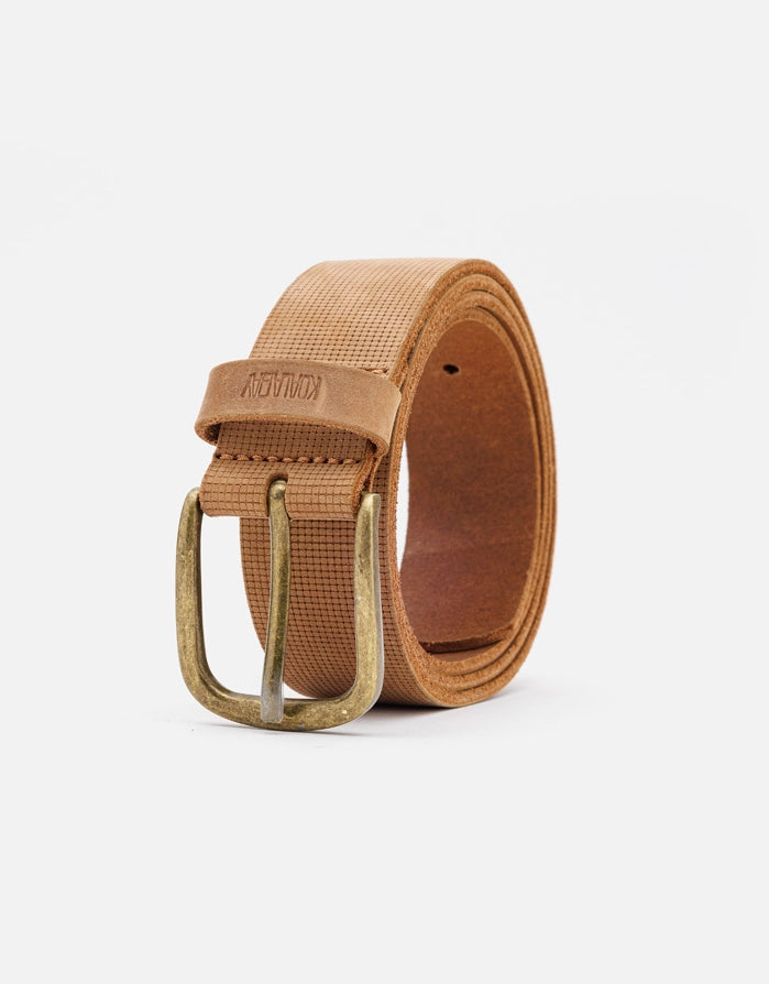 Koala Bay Cinturón Marrón Piel Textura - Hugo