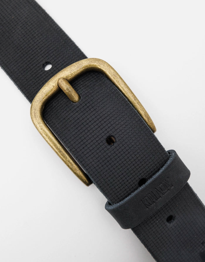 Koala Bay Cinturón Negro Piel Textura - Hugo