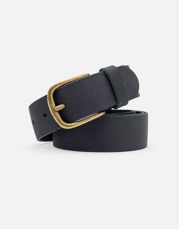 koala bay Cinturón Negro Piel Textura - Hugo