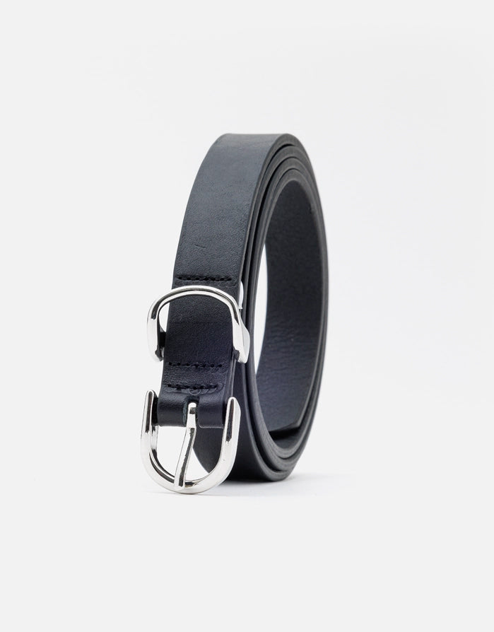 Koala Bay Cinturón Piel Fino Negro - Marisa