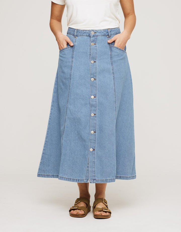 koala bay Falda Larga Denim - Jorta