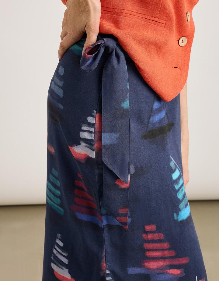 Koala Bay Falda Midi Azul - Viden