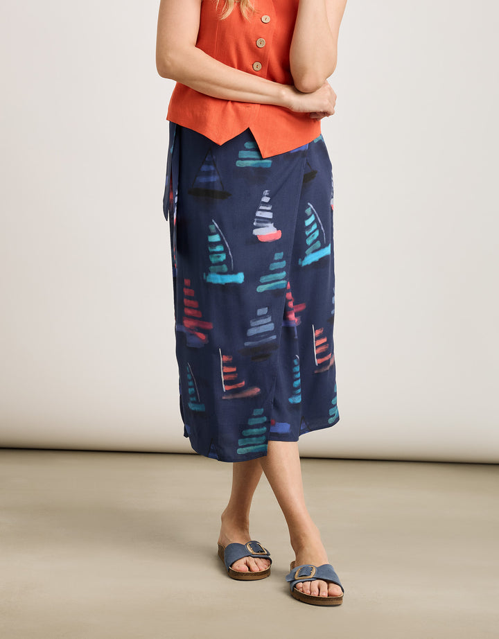 koala bay Falda Midi Azul - Viden