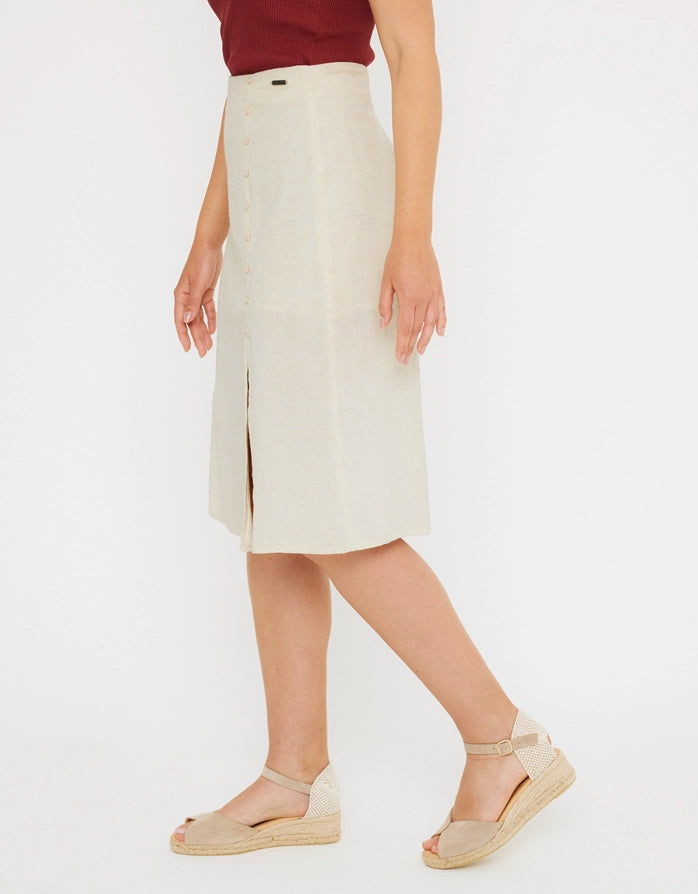 Koala Bay Falda Midi Beige - Closu