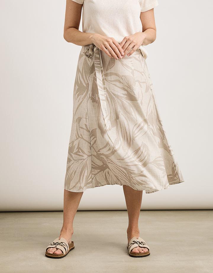 koala bay Falda Midi Beige - Trofe