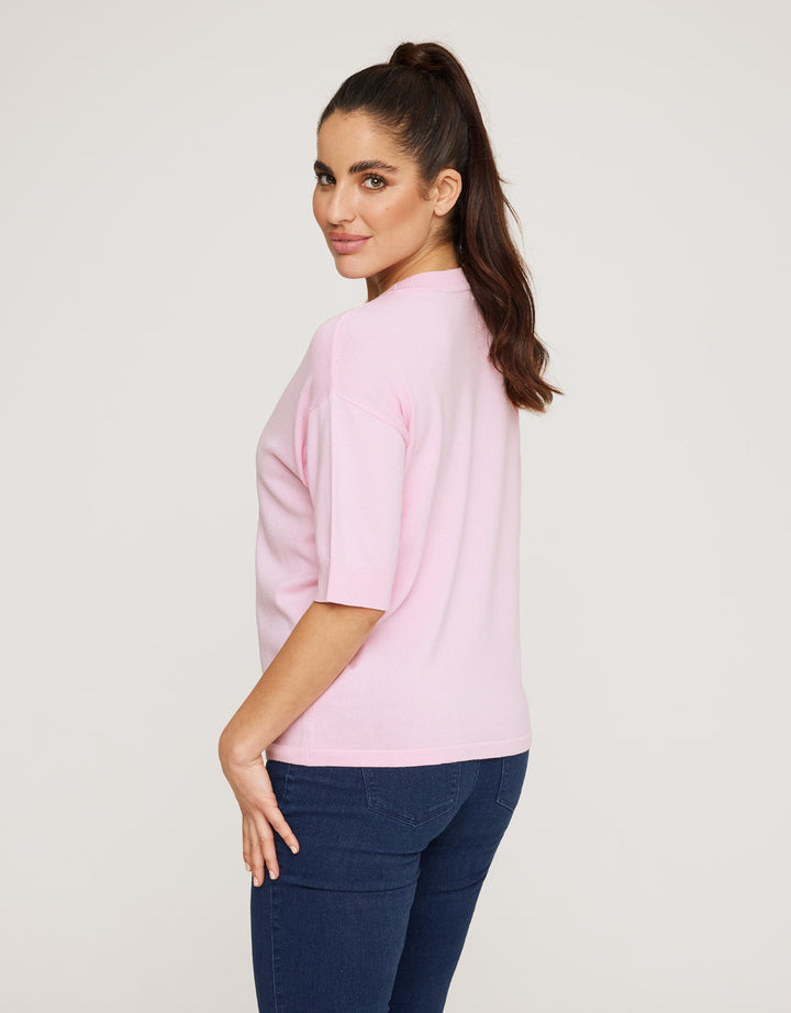 Koala Bay Jersey Manga Corta Rosa - Krekla