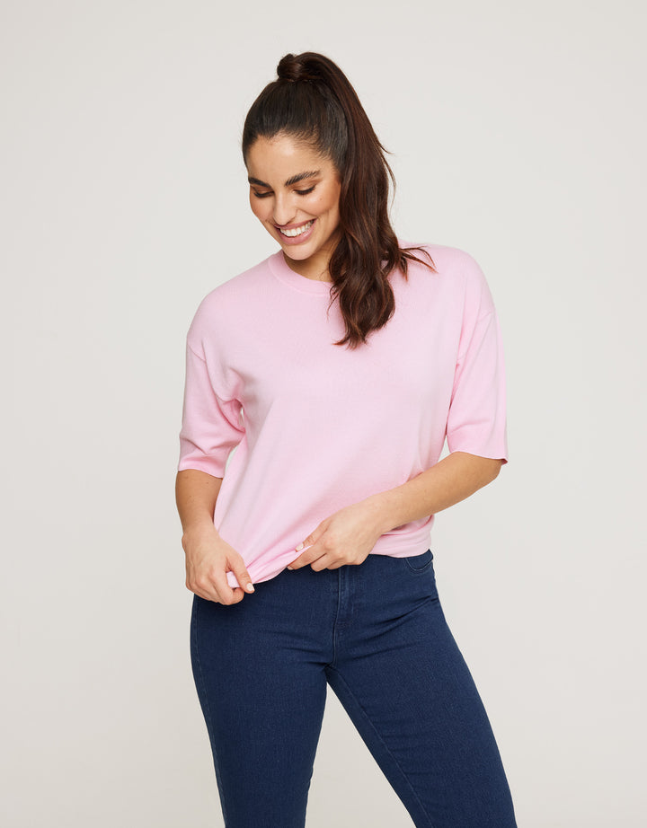 koala bay Jersey Manga Corta Rosa - Krekla