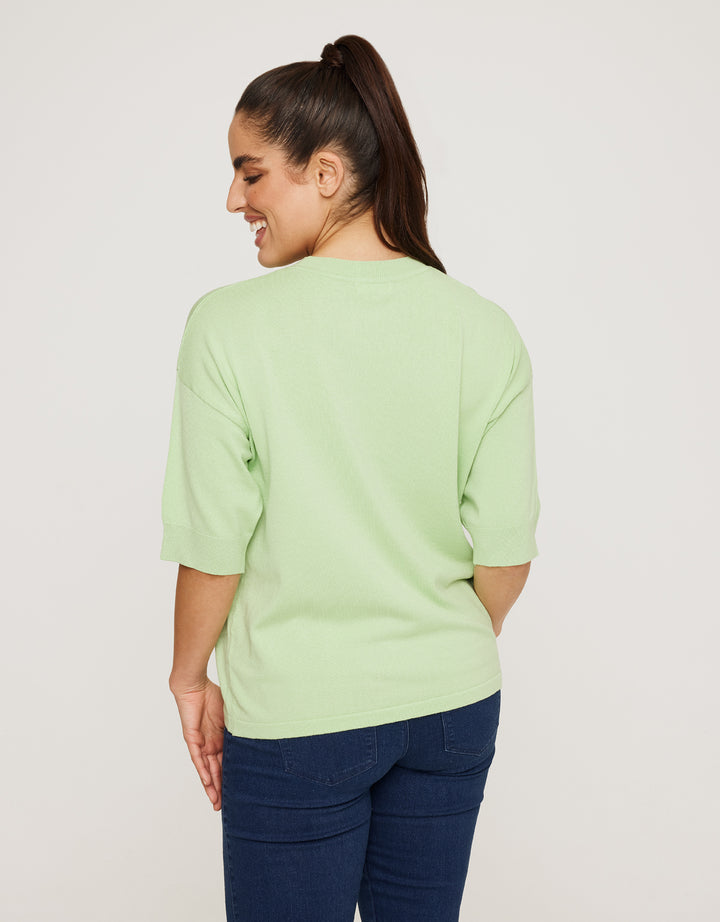 Koala Bay Jersey Manga Corta Verde Claro - Krekla