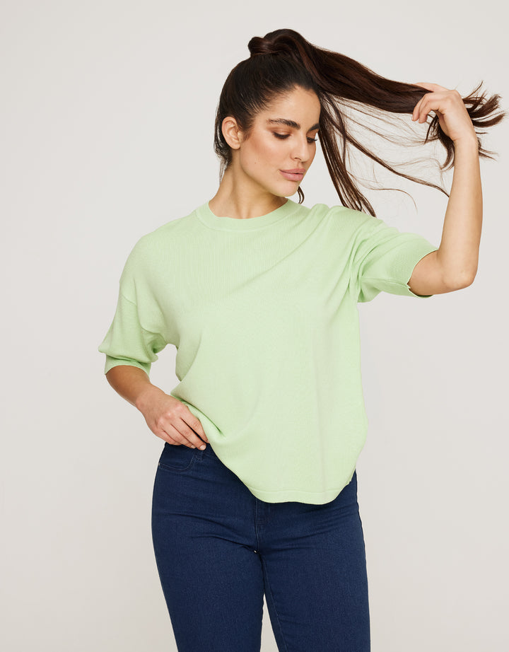 koala bay Jersey Manga Corta Verde Claro - Krekla