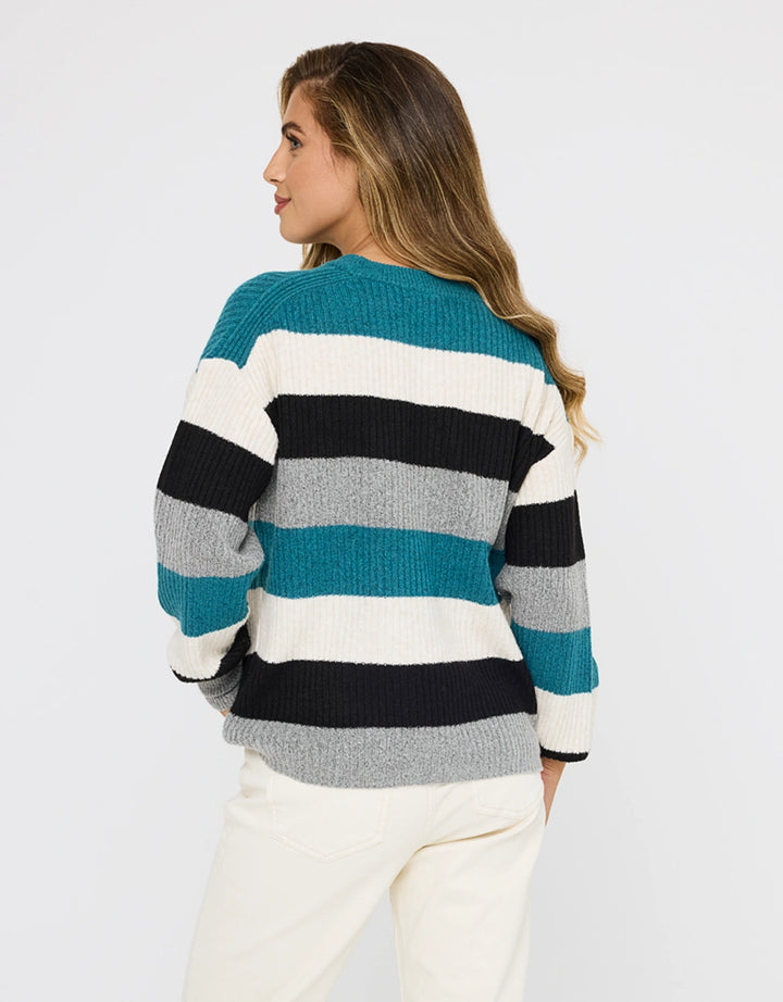 Koala Bay Jersey Manga Larga Azul Rayas - Capibara