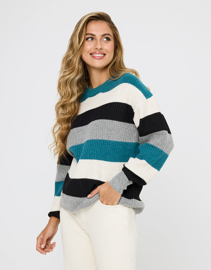 Koala Bay Jersey Manga Larga Azul Rayas - Capibara