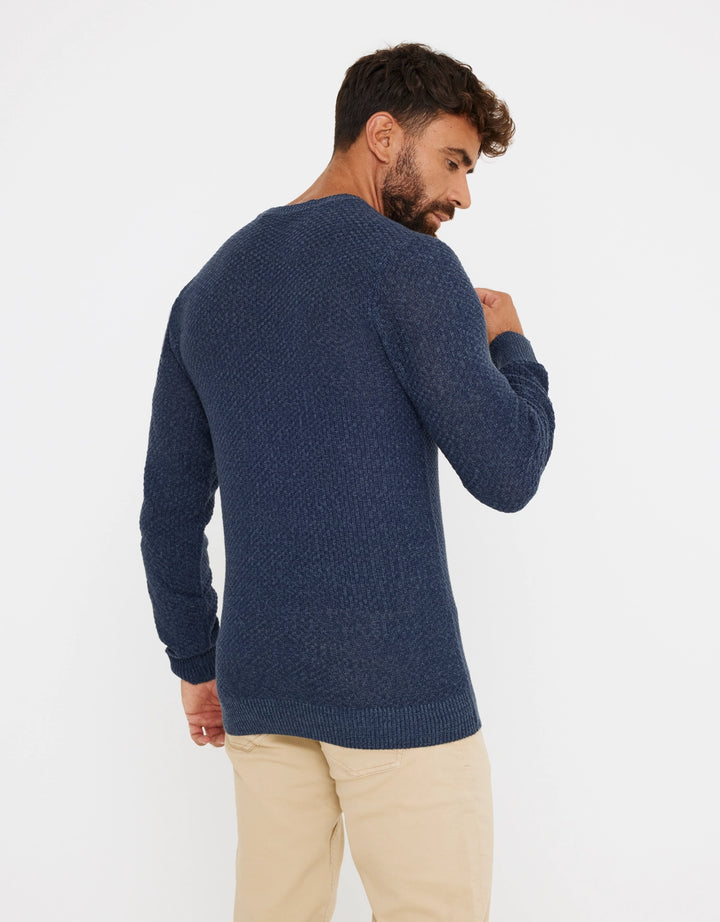 Koala Bay Jersey Textura Azul Marino - Tuter