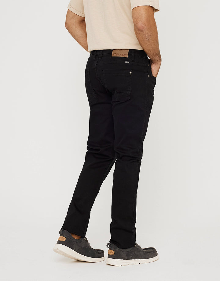 Koala Bay Pantalón Denim Negro - Lordseat