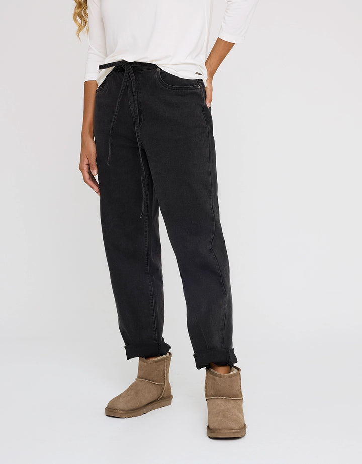 Koala Bay Pantalón Denim Negro - Nevis
