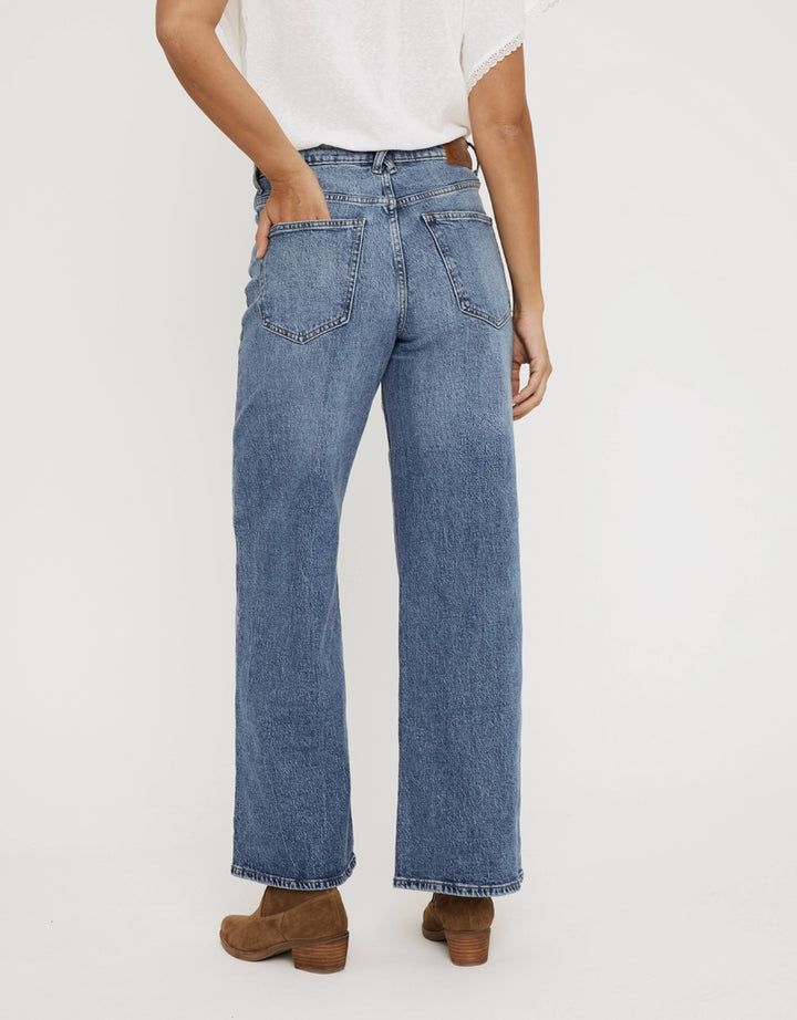 Koala Bay Pantalón Denim Wide Leg - Bates