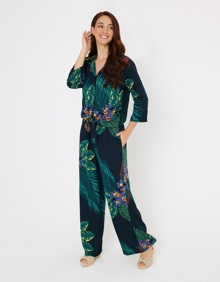 Koala Bay Pantalón Largo Fluido Botón - Conwy