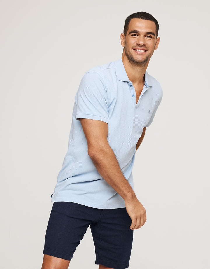 Koala Bay Polo Manga Corta Algodón Azul - Tome