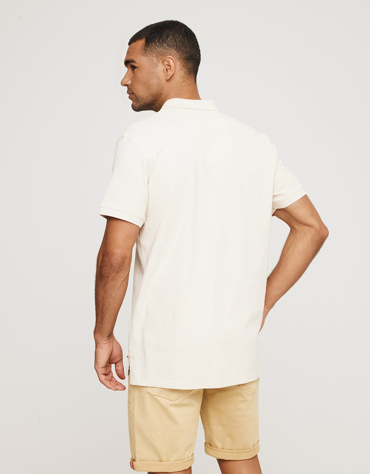 Koala Bay Polo Manga Corta Algodón Beige - Tome