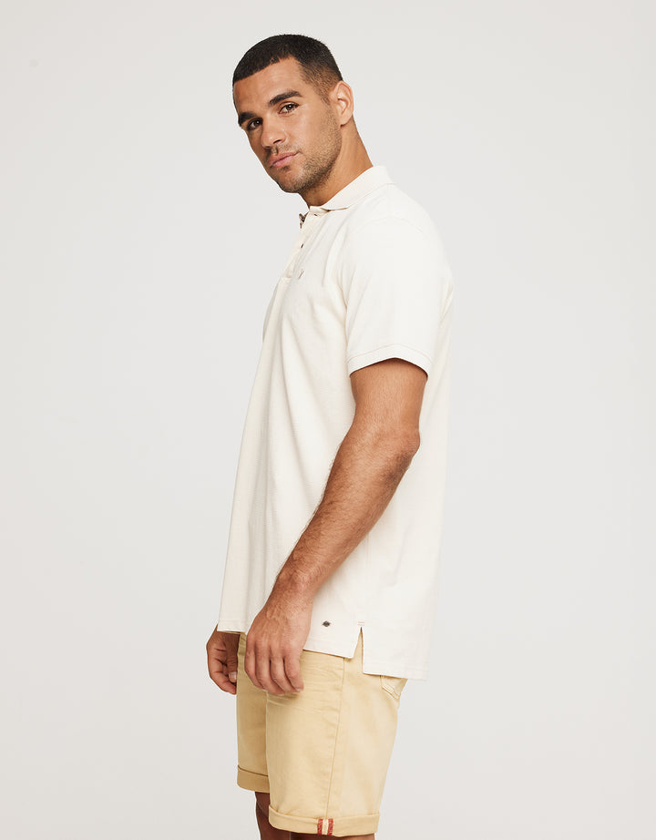 Koala Bay Polo Manga Corta Algodón Beige - Tome