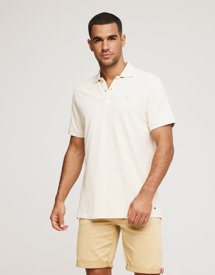 koala bay Polo Manga Corta Algodón Beige - Tome