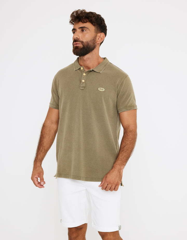 koala bay Polo Manga Corta Algodón Caqui - Naseu