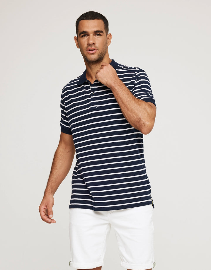 koala bay Polo Manga Corta Azul Marino - Leopold