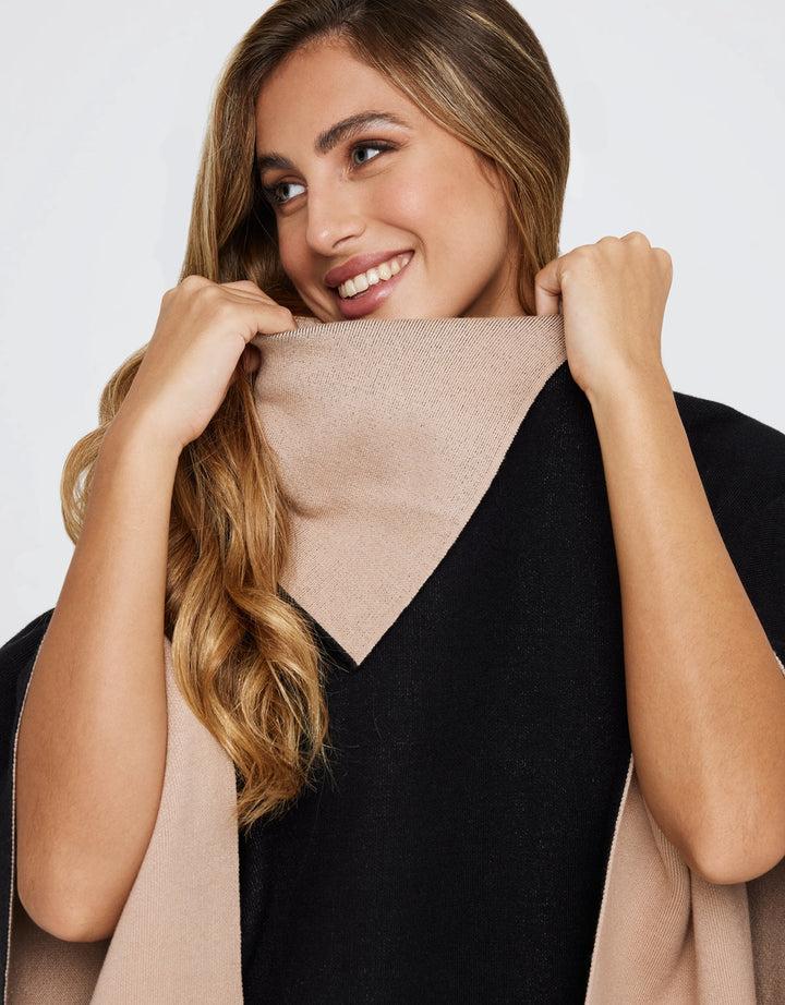 Koala Bay Poncho Abierto Beige - Samaris