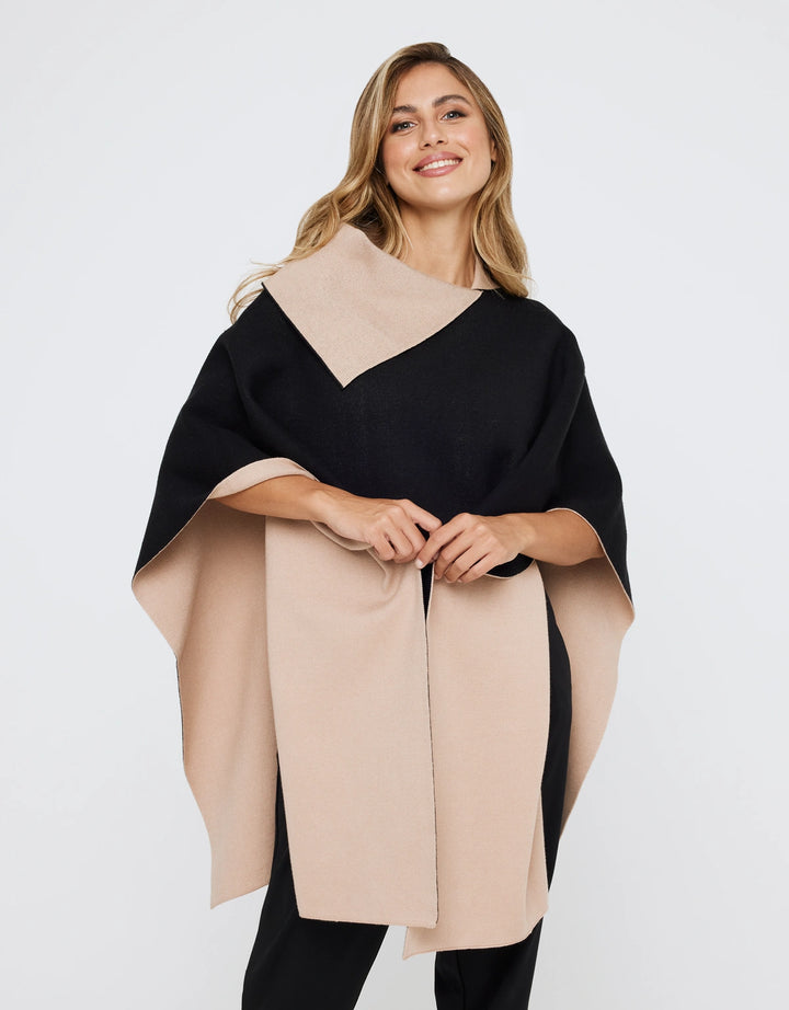 Koala Bay Poncho Abierto Beige - Samaris