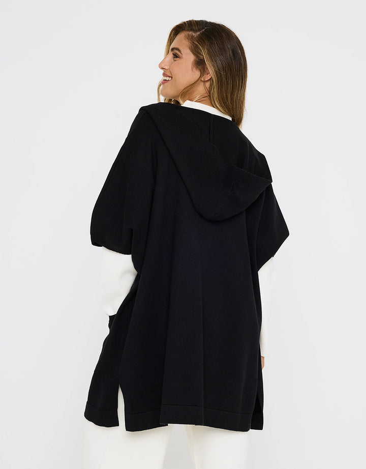 Koala Bay Poncho Abierto Negro - Alfonti
