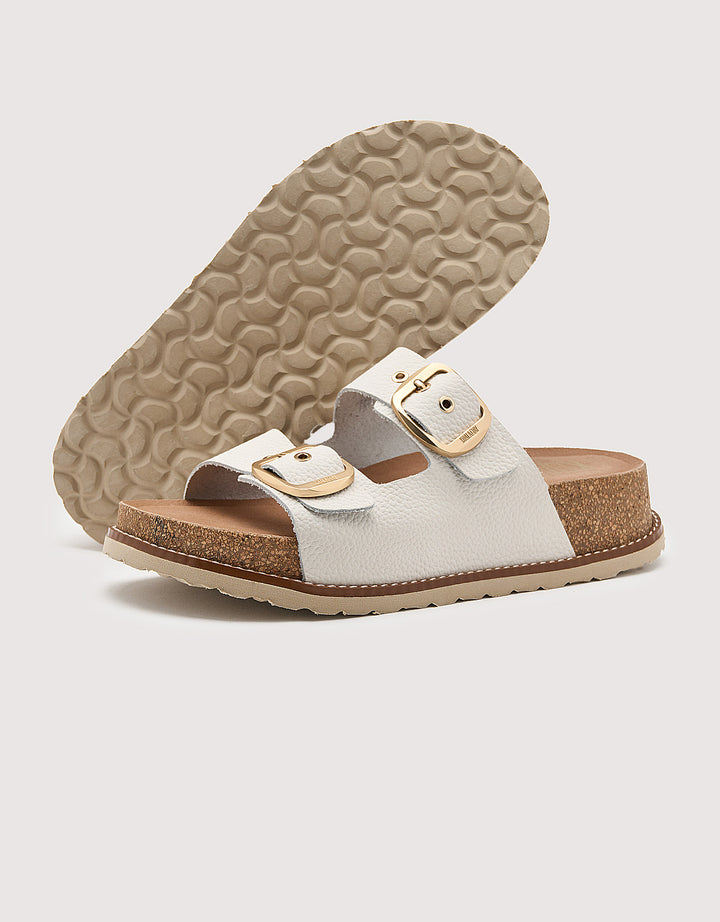 Koala Bay Sandalia Bio Con Cuña Blanco - Sintran