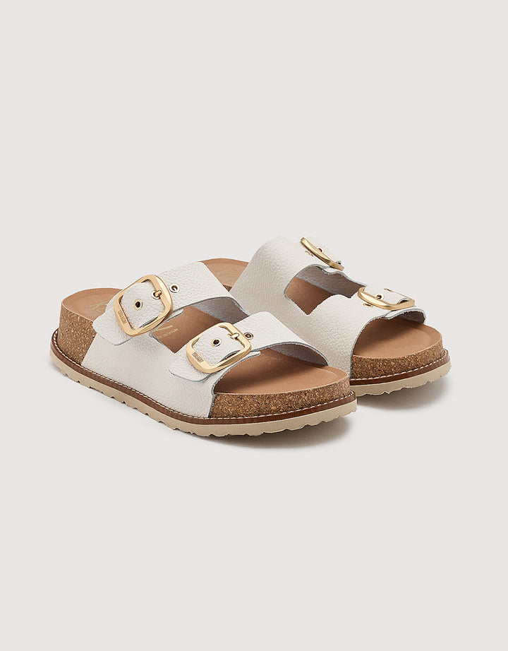 Koala Bay Sandalia Bio Con Cuña Blanco - Sintran