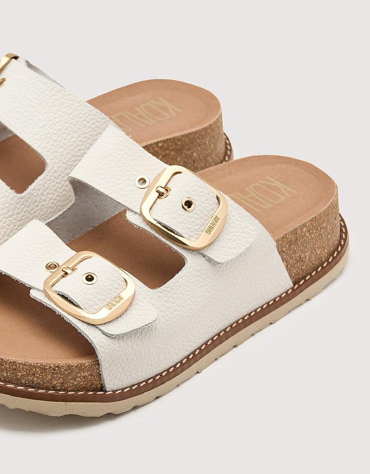 Koala Bay Sandalia Bio Con Cuña Blanco - Sintran