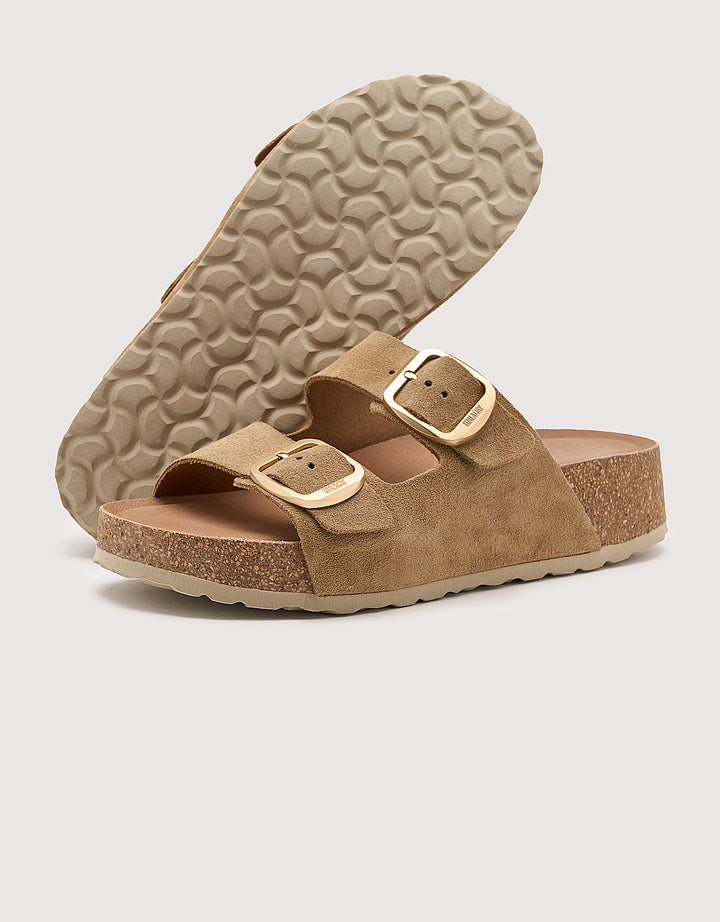 Koala Bay Sandalia Bio Con Cuña Camel - Sintran