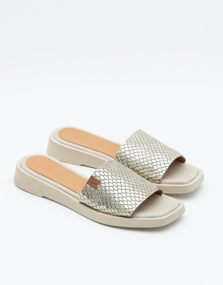 Koala Bay Sandalias Planas Platino - Kioto