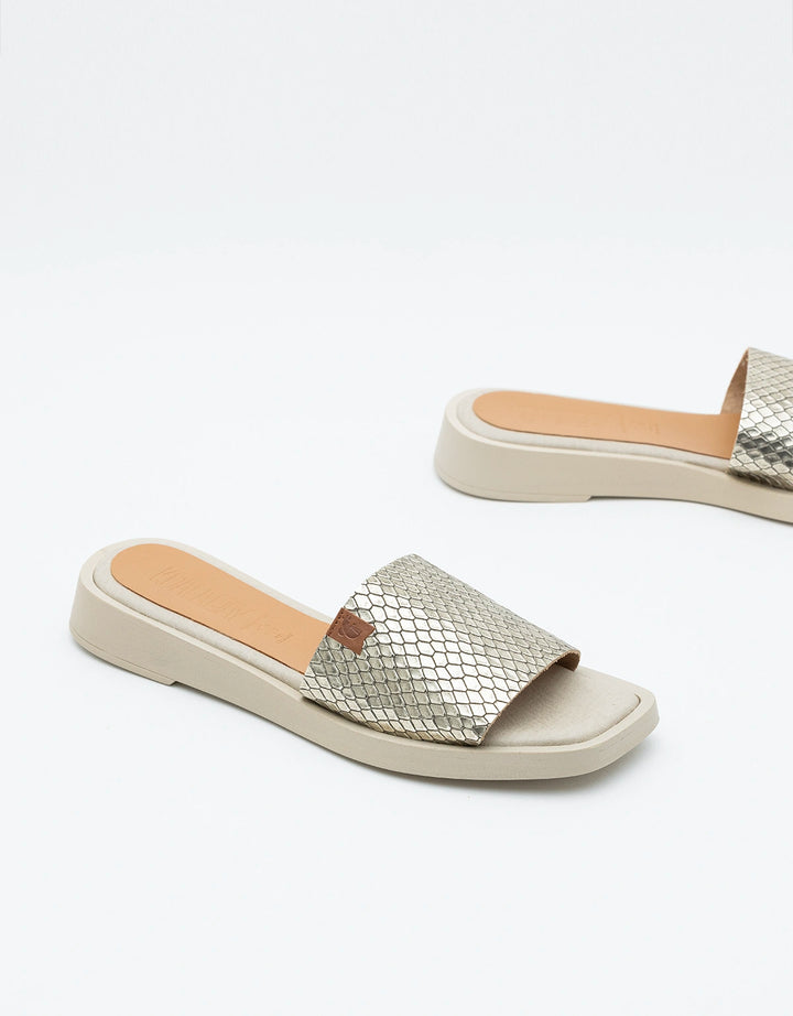 Koala Bay Sandalias Planas Platino - Kioto