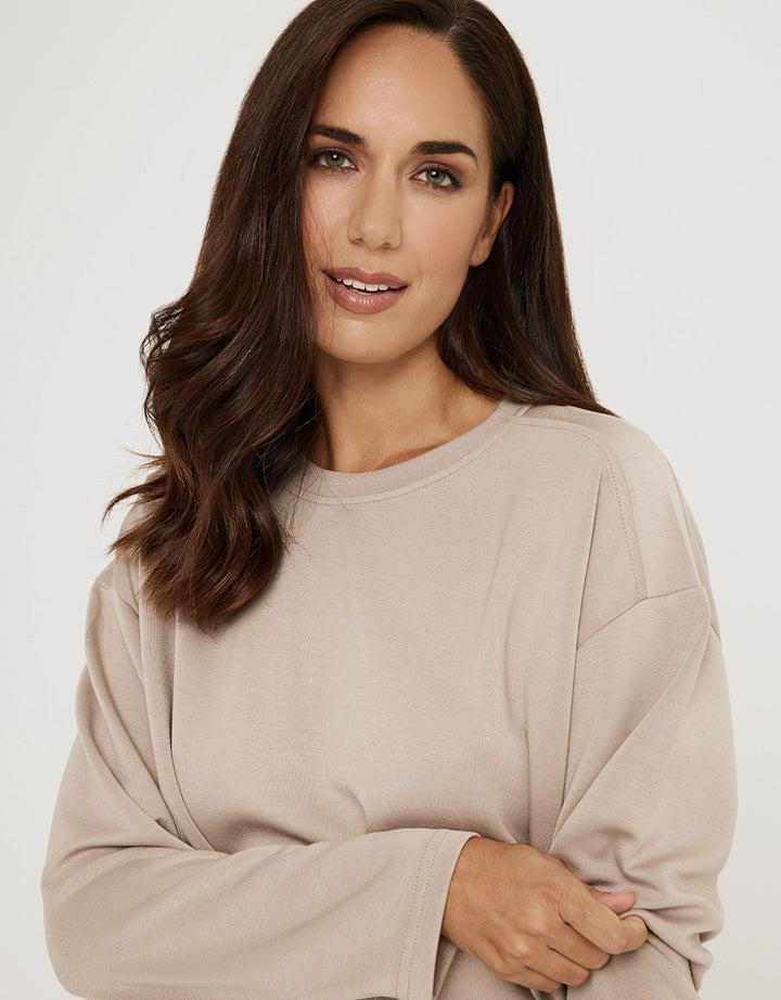 Koala Bay Sudadera Sin Capucha Modal Beige - Vitatu