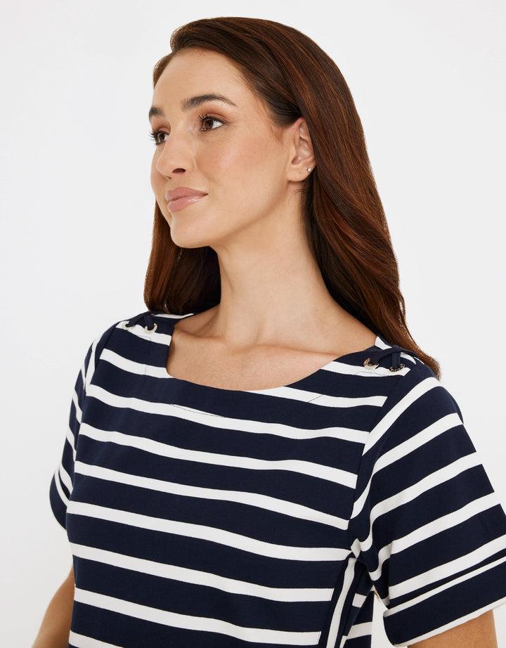 Koala Bay Vestido Corto Rayas - Marini