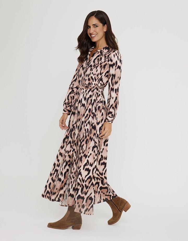 Koala Bay Vestido Largo Animal Print - Leormin