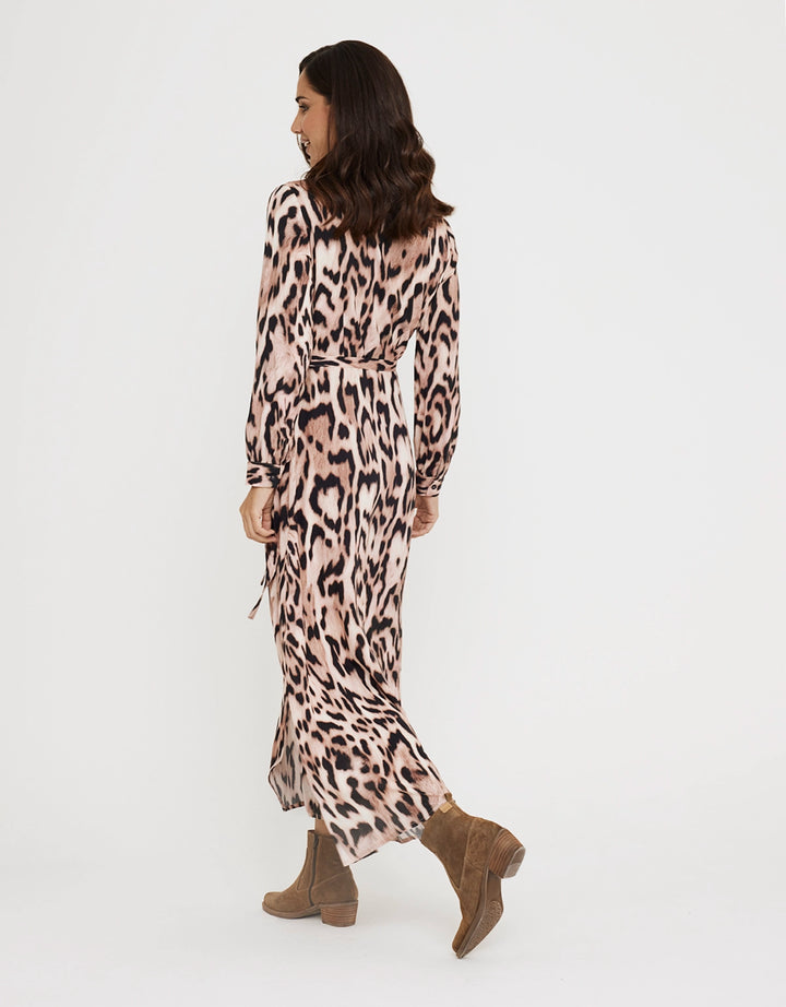 Koala Bay Vestido Largo Animal Print - Leormin
