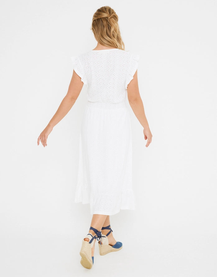 Koala Bay Vestido Largo Blanco - Tocsi