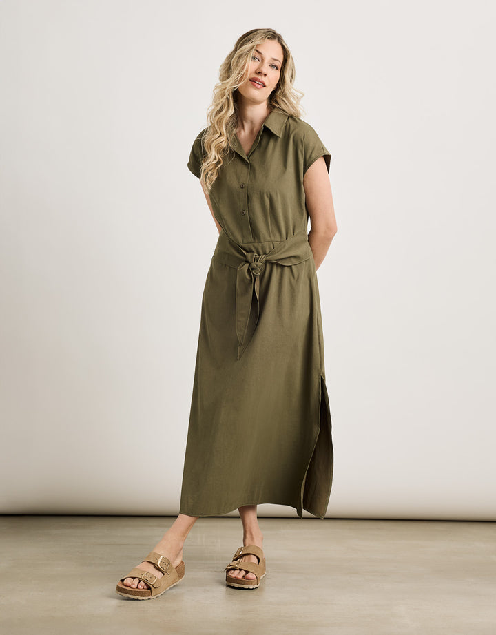 koala bay Vestido Midi Caqui - Veronique