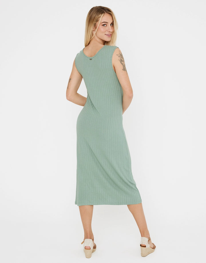 Koala Bay Vestido Midi Largo Cuello Redondo - Desita