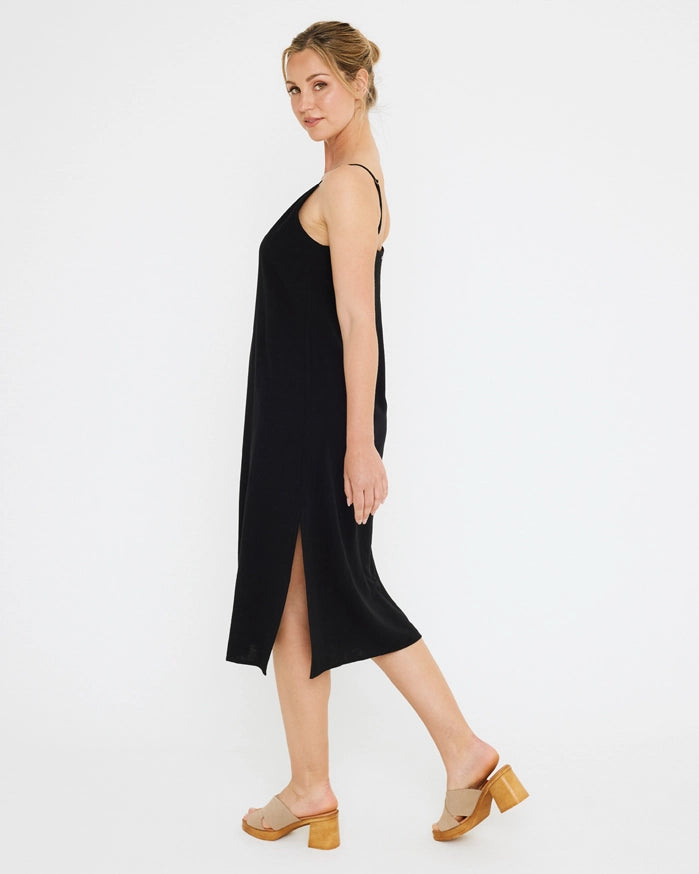 Koala Bay Vestido Midi Negro - Luisa