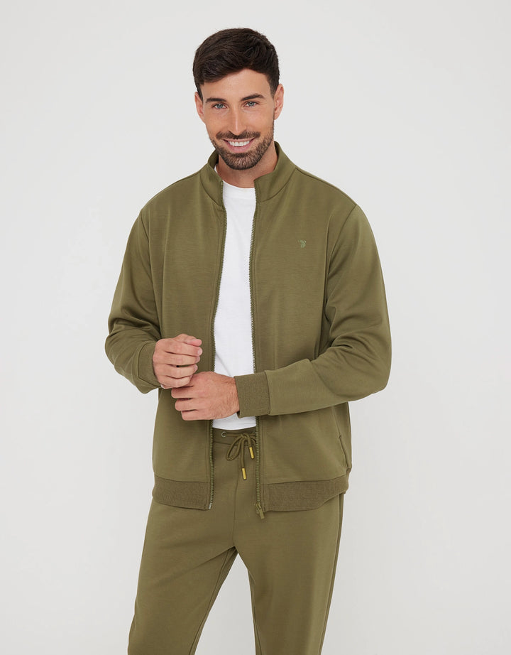 koala bay Sudadera sin Capucha y Cremallera Caqui - Sailsud