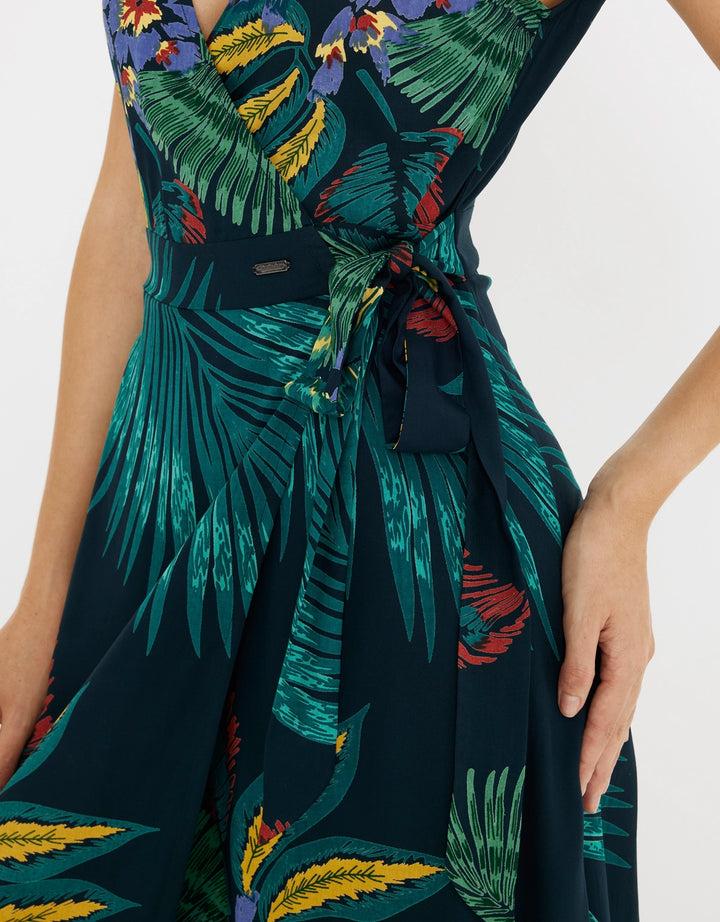 Koala Bay Vestido Largo Estampado Tropical Multicolor - Titania