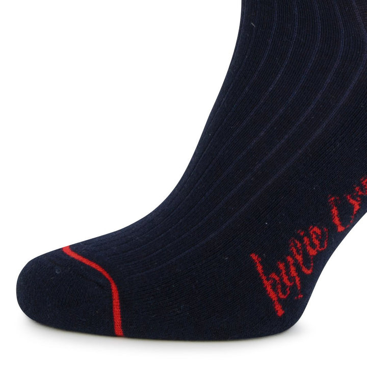 Kylie Crazy Calcetines Azul Marino De Algodón Con Acolchado PIES DELICADOS