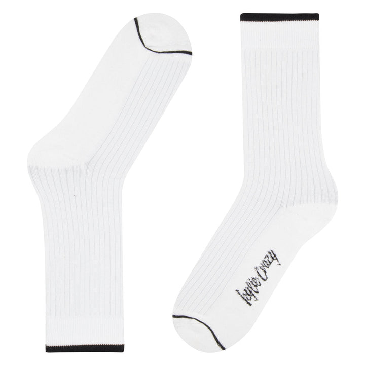 Kylie Crazy Calcetines Blancos De Algodón Con Acolchado PIES DELICADOS