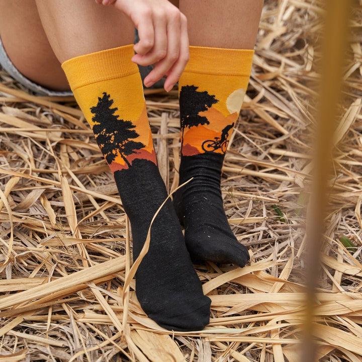 Kylie Crazy Calcetines Desiguales "sin Costuras" MOUNTAIN BIKE