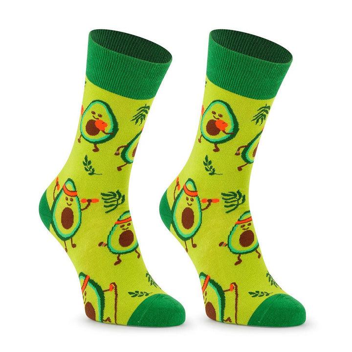 Kylie Crazy Calcetines Divertidos De Algodón AGUACATE