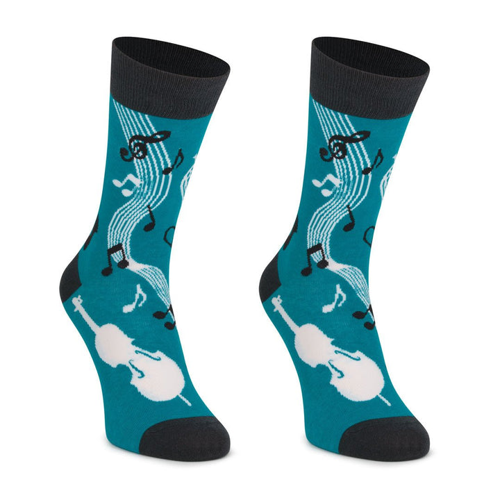 Kylie Crazy Calcetines Divertidos De Algodón BLUE MUSIC